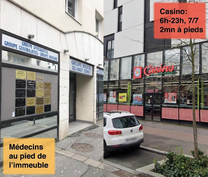 Studio 30M2 - Au Pied De La Gare - Parking Cergy Eksteriør bilde